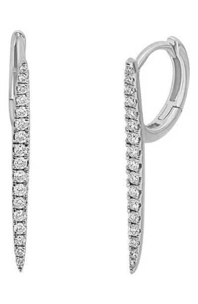 Bony Levy Audrey Diamond Hoop Earrings In Metallic
