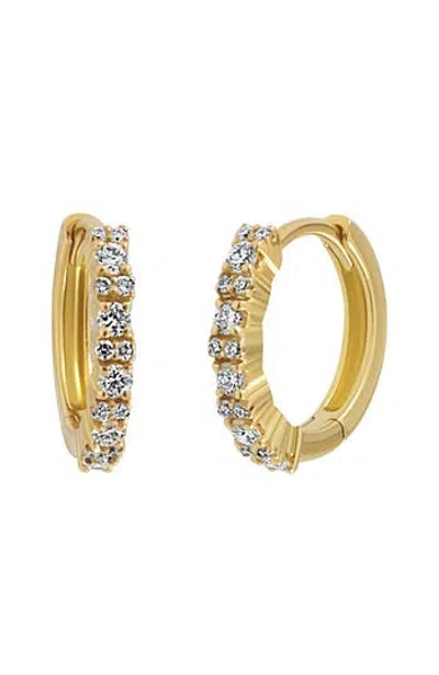 Bony Levy Audrey Diamond Hoop Earrings In Yellow Gold/diamond