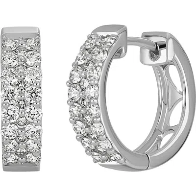 Bony Levy Audrey Diamond Hoop Earrings (nordstrom Exclusive) In Silver