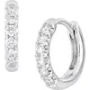 Bony Levy Audrey Diamond Huggie Hoop Earrings In White Gold/diamond