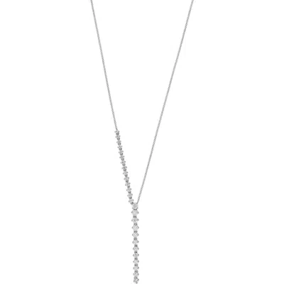 Bony Levy Audrey Diamond Linear Drop Necklace In 18k White Gold