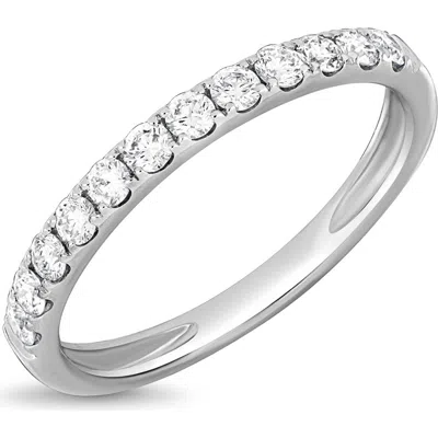 Bony Levy Audrey Diamond Stacking Ring In Silver