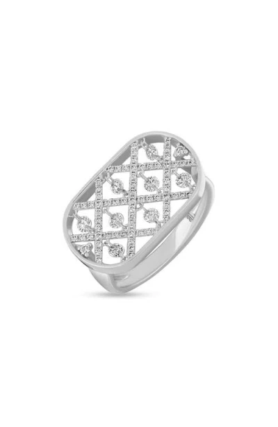 Bony Levy Audrey Diamond Statement Ring In Purple