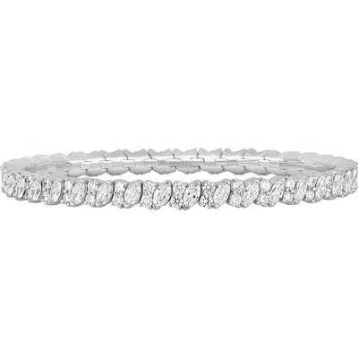 Bony Levy Audrey Diamond Stretch Bracelet In Silver
