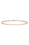 Bony Levy Audrey Diamond Tennis Bracelet In Rose Gold/diamond