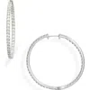 Bony Levy Audrey Luxe Inside Out Hoop Earrings In Metallic