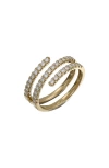 Bony Levy Audrey Trend Spiral Diamond Ring In 18k Yellow Gold/ Diamond