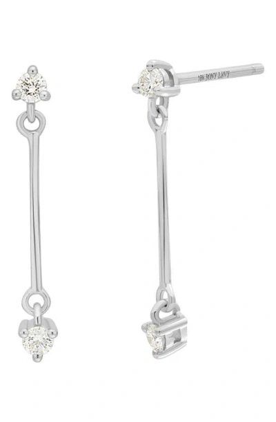 Bony Levy Aviva Diamond Drop Earrings In Metallic
