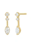 Bony Levy Aviva Diamond Drop Earrings In 18k Yellow Gold