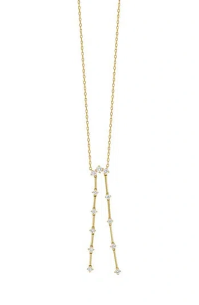 Bony Levy Aviva Diamond Line Y-necklace In Gold