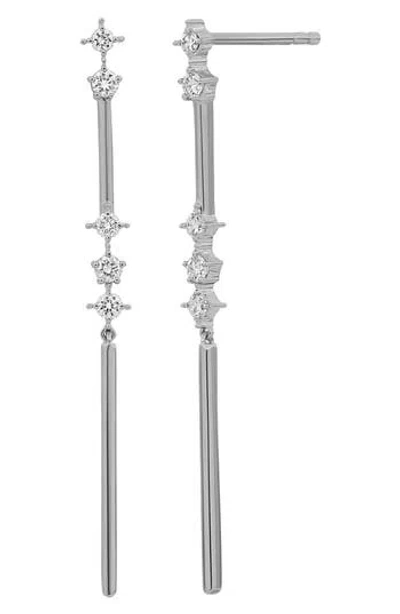Bony Levy Aviva Diamond Linear Drop Earrings In Orange