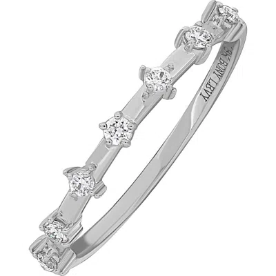 Bony Levy Aviva Diamond Stacking Ring In Metallic