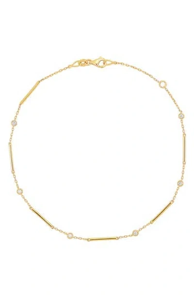 Bony Levy Aviva Diamond Station Anklet In Gold