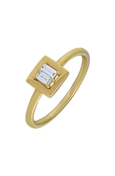 Bony Levy Baguette Diamond Stackable Ring In Gray