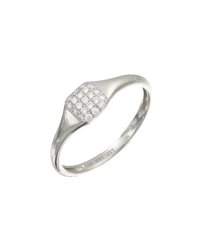 Bony Levy Bardot 18k 0.12 Ct. Tw. Diamond Statement Ring In Metallic