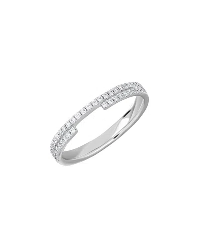 Bony Levy Bardot 18k 0.20 Ct. Tw. Diamond Stackable Ring In Metallic