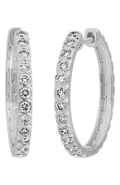 Bony Levy Bardot 18k Gold Diamond Hoop Earrings In 18k White Gold