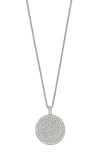 Bony Levy Bardot Diamond Disc Pendant Necklace In 18k White Gold