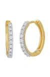 Bony Levy Bardot Diamond Hoop Earrings In 18k Yellow Gold