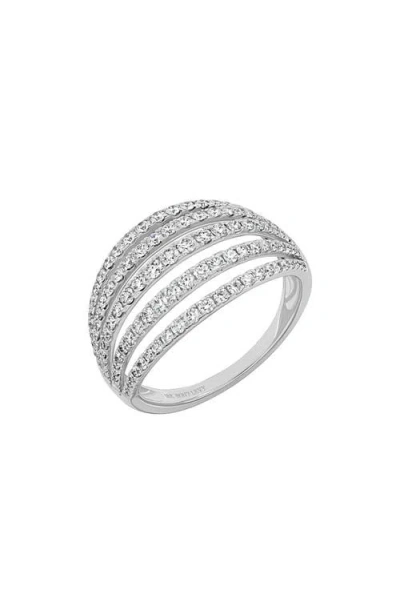 Bony Levy Bardot Diamond Wide Ring In 18k White Gold