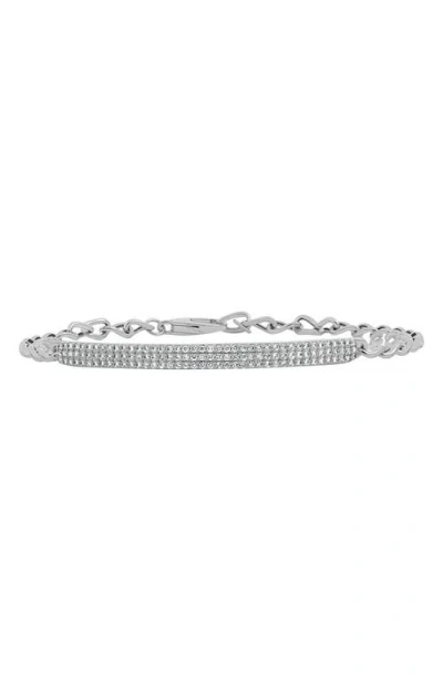 Bony Levy Bardot Pavé Diamond Id Bar Bracelet In Metallic