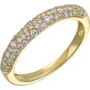 Bony Levy Bardot Pavé Diamond Stackable Ring In 18k Yellow Gold