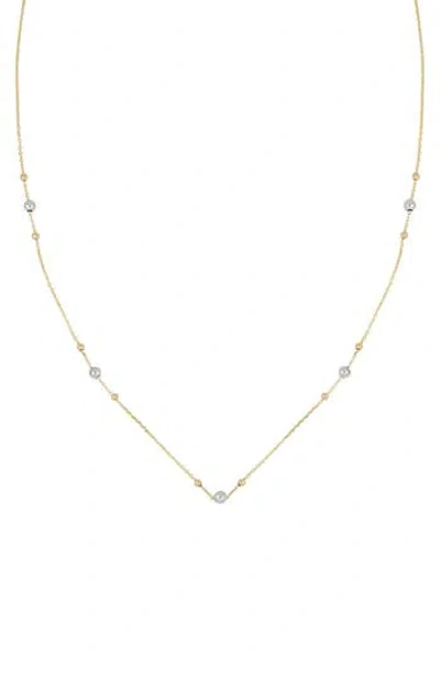 Bony Levy Beaded Chain Necklace In Gold