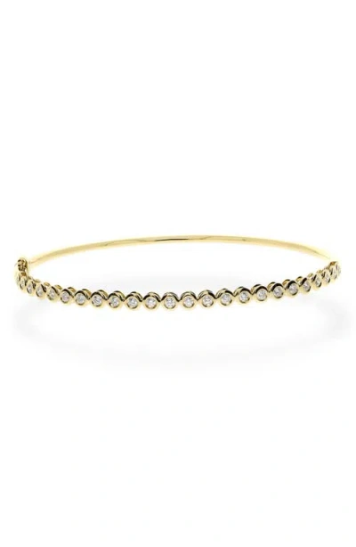 Bony Levy Bezel Diamond Bangle In 18k Yellow Gold/diamond