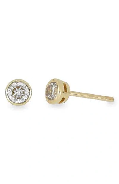 Bony Levy Bezel Diamond Stud Earrings In Gold