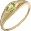 Bony Levy Bezel Stone Ring In 14k Yellow Gold - Peridot