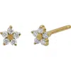 Bony Levy Bl Icon Diamond Floral Stud Earrings In Gold