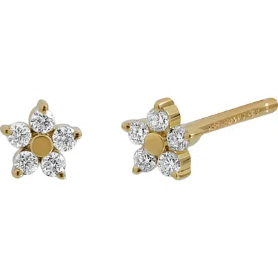 Bony Levy Bl Icon Diamond Floral Stud Earrings In Gold