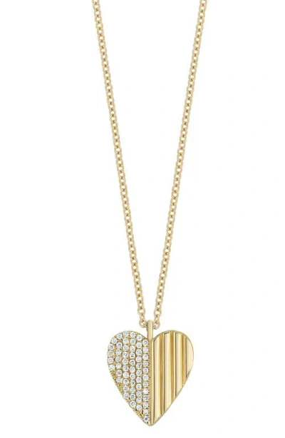 Bony Levy Bl Icon Diamond Heart Pendant Necklace In Gold