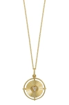 Bony Levy Bl Icon Diamond Round Pendant Necklace In 18k Yellow Gold