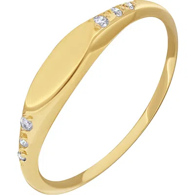 Bony Levy Bl Icon Diamond Signet Ring In 18k Yellow Gold