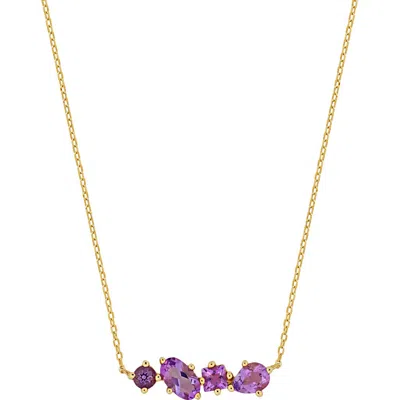 Bony Levy Blc Amethyst Pendant Necklace In Gold