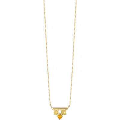 Bony Levy Blc Bar Pendant Necklace In Gold