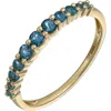Bony Levy Blc London Blue Topaz Band Ring In Gold