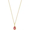 Bony Levy Blc Paraiba Topaz Pendant Necklace In 14k Yellow Gold Pink Topaz