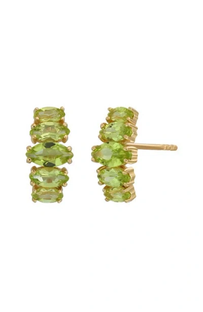 Bony Levy Blc Peridot Stud Earrings In Gold