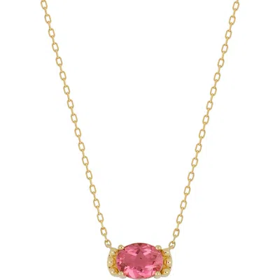 Bony Levy Blc Pink Tourmaline Necklace In 14ky