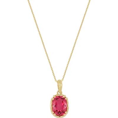 Bony Levy Blc Pink Tourmaline Pendant Necklace In Gold