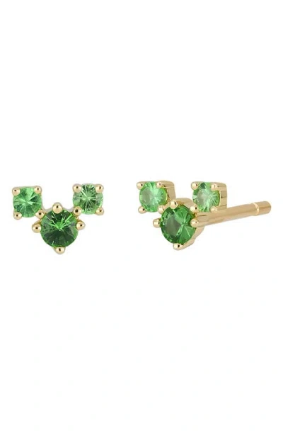 Bony Levy Blc Stud Earrings In Green