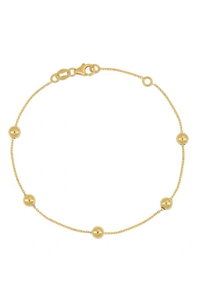 Bony Levy Blg 14k Gold Bead Station Bracelet In 14ky