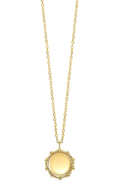 Bony Levy Blg 14k Gold Disc Pendant Necklace In 14k Yellow Gold