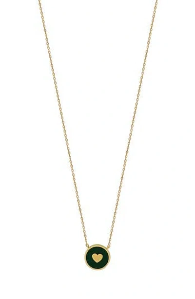 Bony Levy Blg 14k Gold Heart Enamel Pendant Necklace In 14k Yellow Gold
