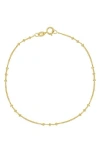 Bony Levy 14k Gold Beaded Chain Bracelet In 14k Yellow Gold