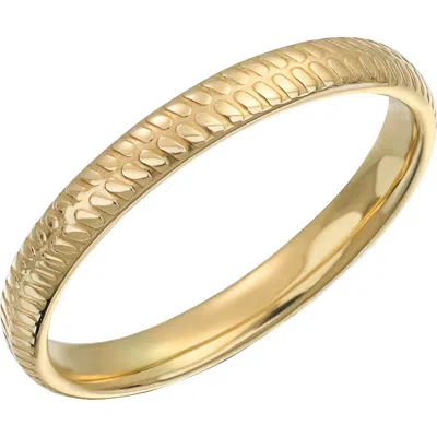 Bony Levy Blg 14k Gold Textured Stackable Ring In 14k Yellow Gold