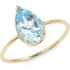 Bony Levy Blue Topaz Ring In 14k Yellow Gold/ Blue Topaz