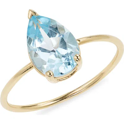 Bony Levy Blue Topaz Ring In 14k Yellow Gold/ Blue Topaz